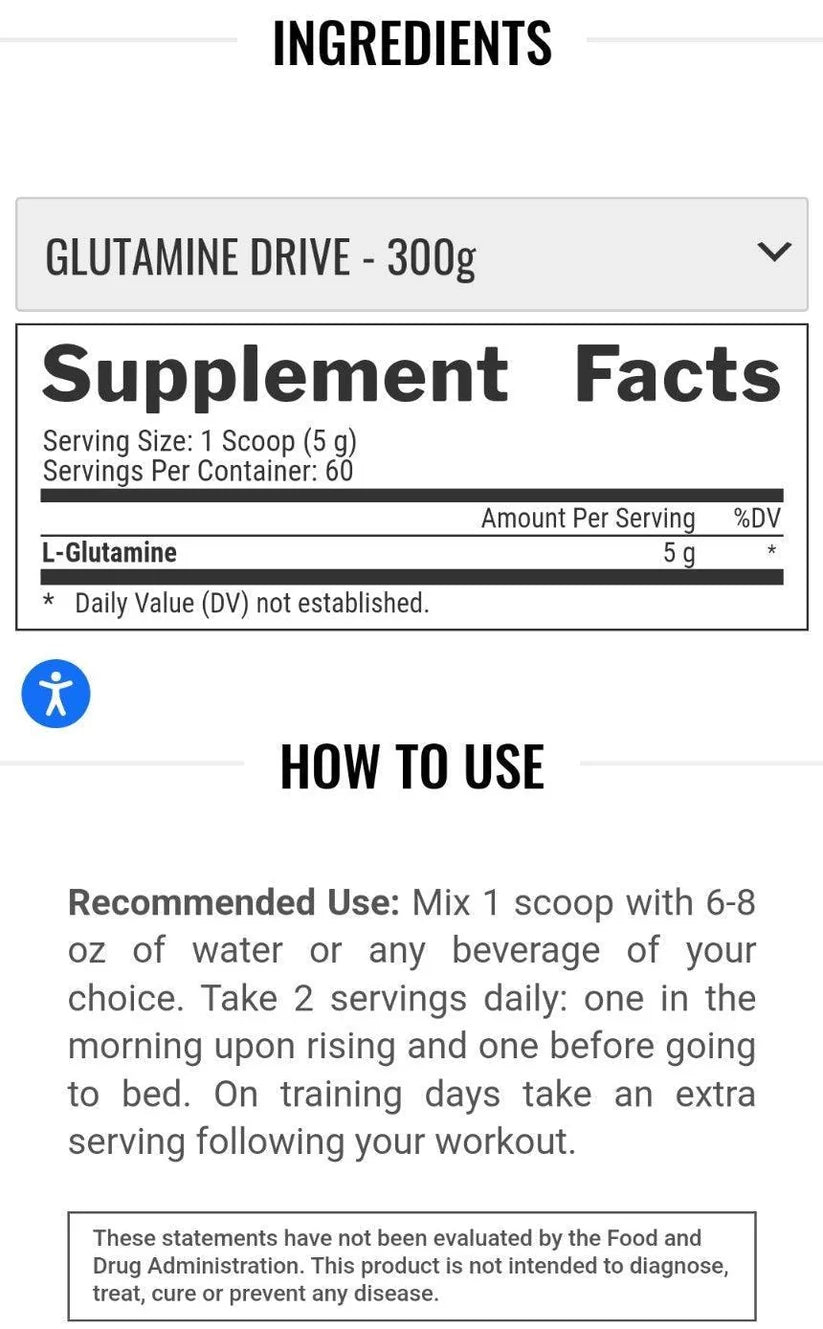 Glutamine nutrex