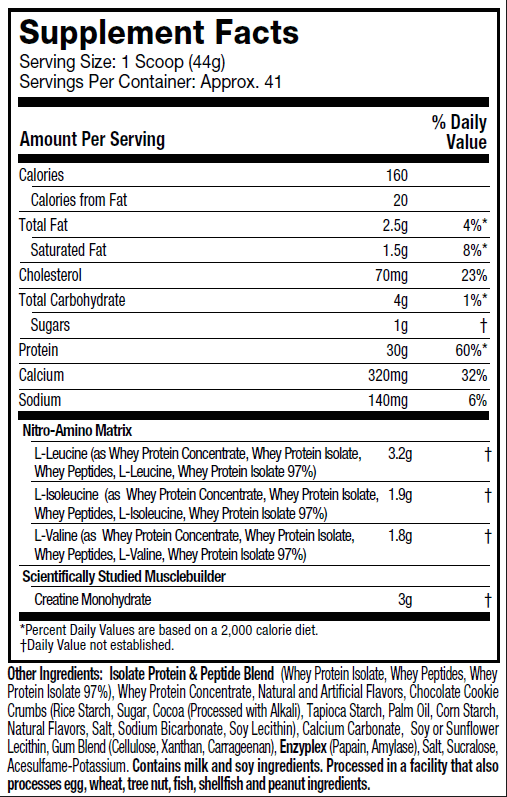 Nitrotech whey protein